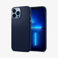 ACS03202 - iPhone 13 Pro Max Case Liquid Air in navy blue showing the back and front