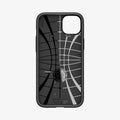 ACS04659 - iPhone 14 Plus Case Slim Armor (MagFit) in gunmetal showing the inside of case