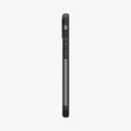 ACS04914 - iPhone 14 Plus Case Tough Armor (MagFit) in gunmetal showing the side with volume controls