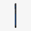 ACS04917 - iPhone 14 Plus Case Tough Armor (MagFit) in navy blue showing the side with volume controls