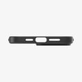 ACS04957 - iPhone 14 Pro Case Liquid Air in matte black showing the bottom with precise cutouts