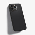 ACS04813 - iPhone 14 Pro Max Case Liquid Air in matte black showing the back and partial side