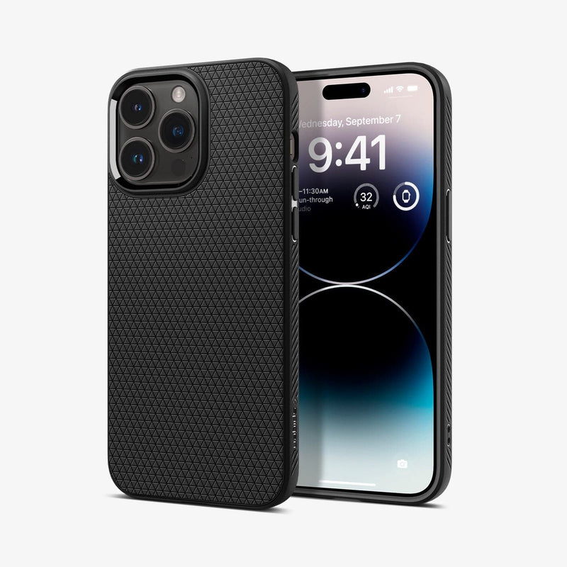 Buy Spigen Liquid Air Matte Black Case for iPhone 15 Plus 2024 Online