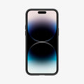 ACS04813 - iPhone 14 Pro Max Case Liquid Air in matte black showing the front