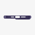 ACS05575 - iPhone 14 Pro Max Case Liquid Air in deep purple showing the bottom with precise cutouts