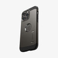 ACS04839 - iPhone 14 Pro Max Case Tough Armor (MagFit) in gunmetal showing the back and partial side