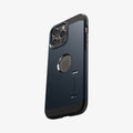 ACS04841 - iPhone 14 Pro Max Case Tough Armor (MagFit) in metal slate showing the back and partial side