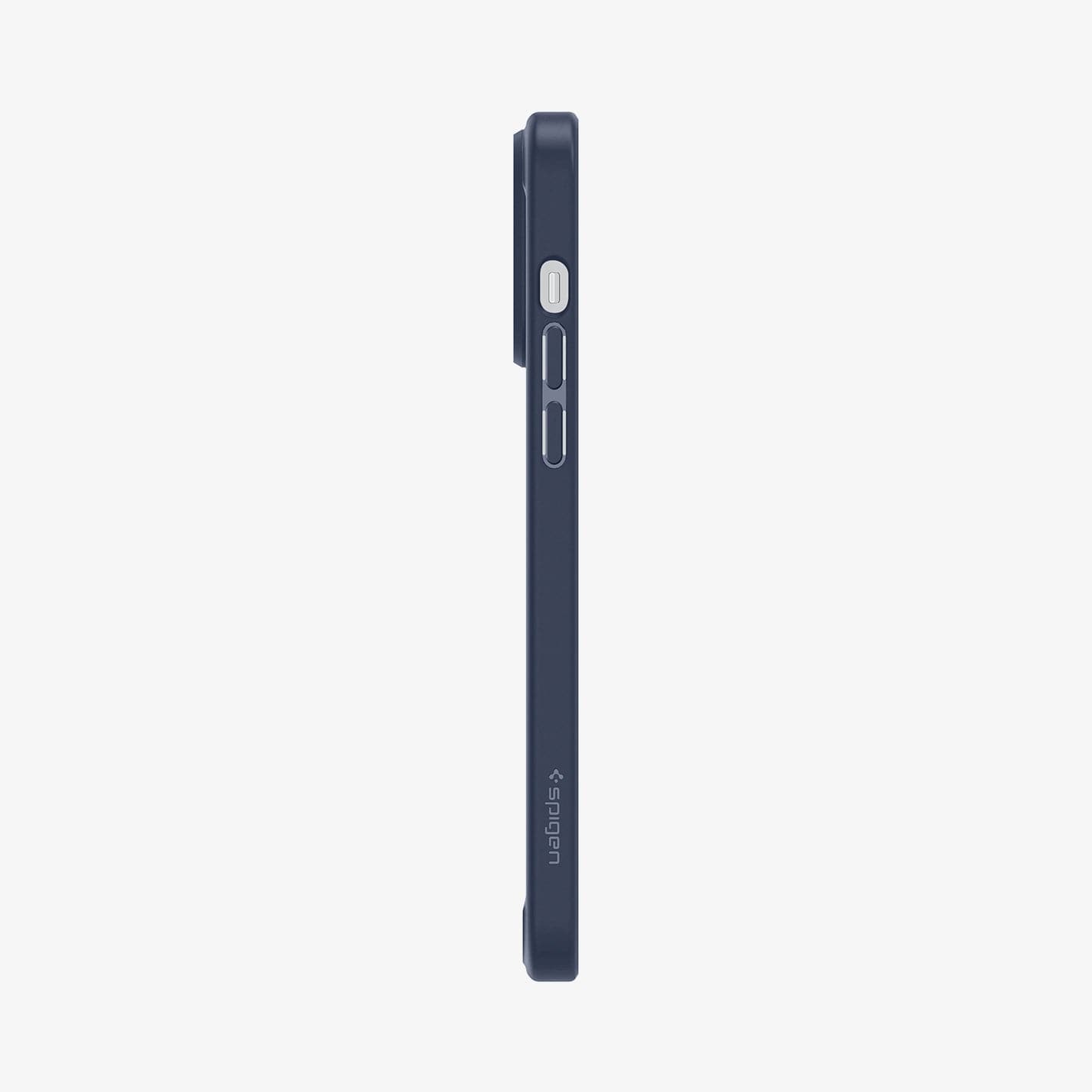 ACS04962 - iPhone 14 Pro Case Ultra Hybrid in navy blue showing the side with volume controls