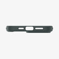 ACS04966 - iPhone 14 Pro Case Ultra Hybrid in abyss green showing the bottom with precise cutouts