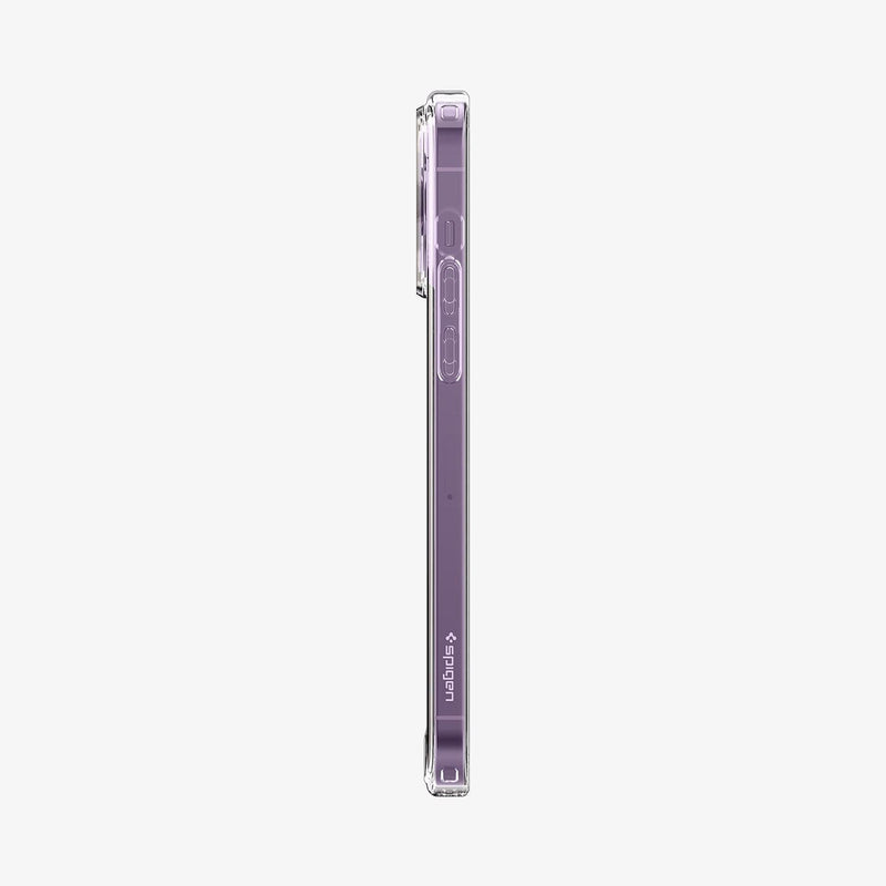 ACS04816 - iPhone 14 Pro Max Case Ultra Hybrid in crystal clear showing the side with volume controls
