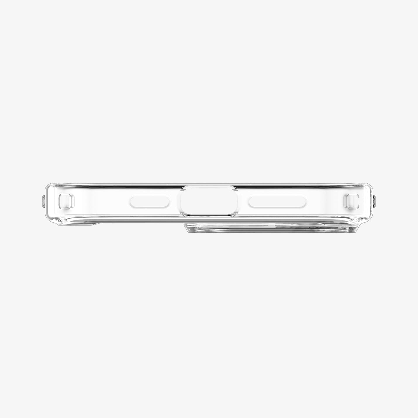 ACS04960 - iPhone 14 Pro Case Ultra Hybrid in crystal clear showing the side with volume controls