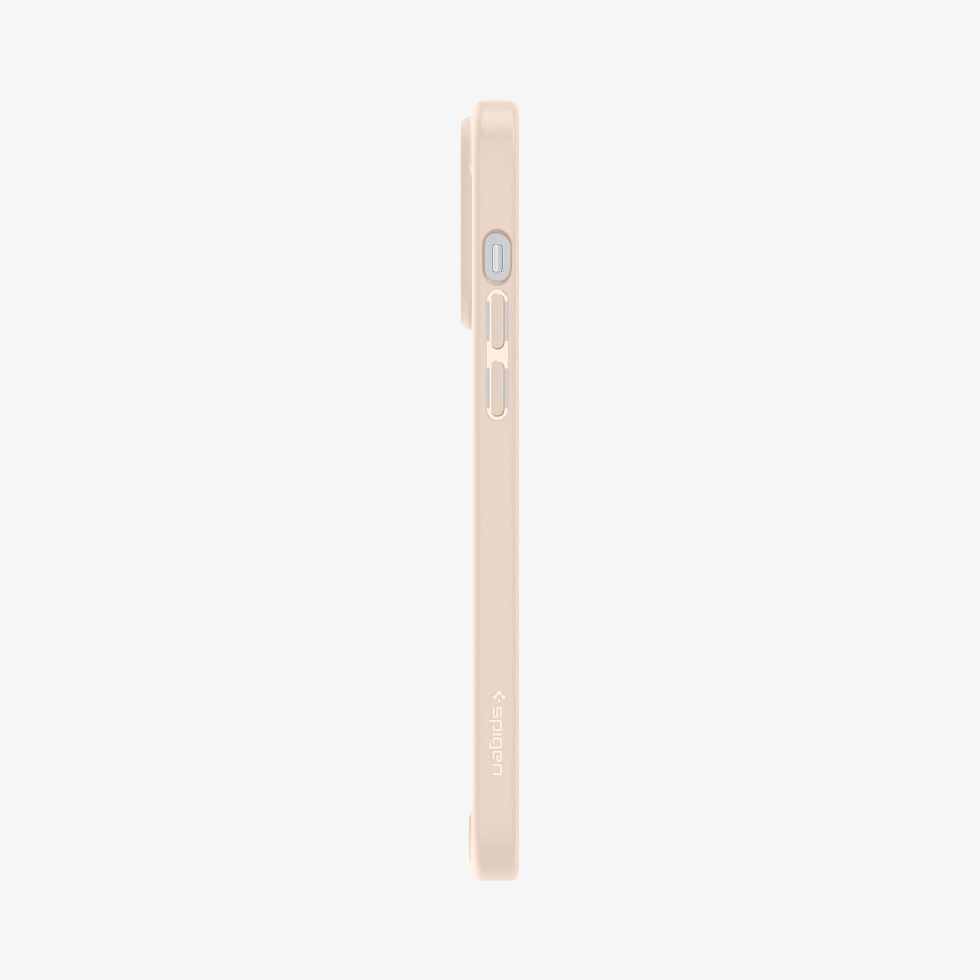 ACS04963 - iPhone 14 Pro Case Ultra Hybrid in sand beige showing the side with volume controls