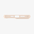 ACS04819 - iPhone 14 Pro Max Case Ultra Hybrid in sand beige showing the bottom with precise cutouts