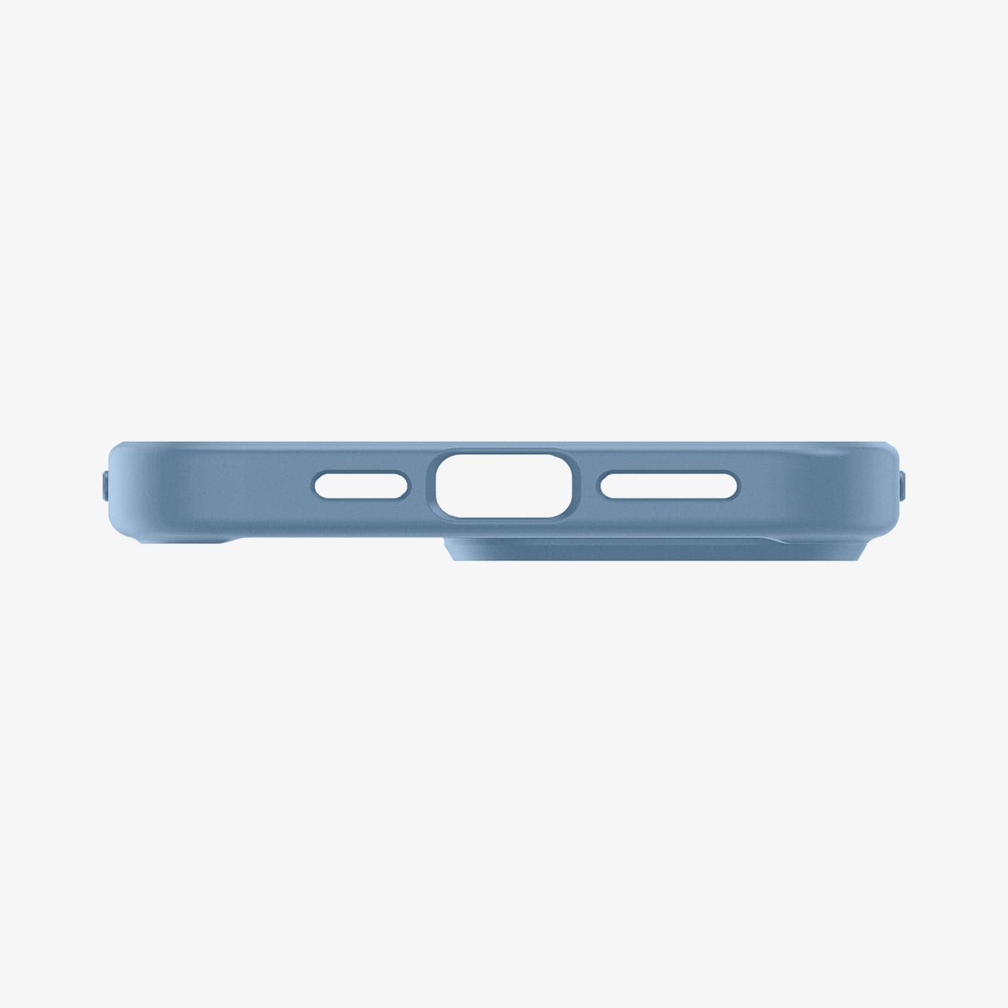 ACS04964 - iPhone 14 Pro Case Ultra Hybrid in sierra blue showing the bottom with precise cutouts