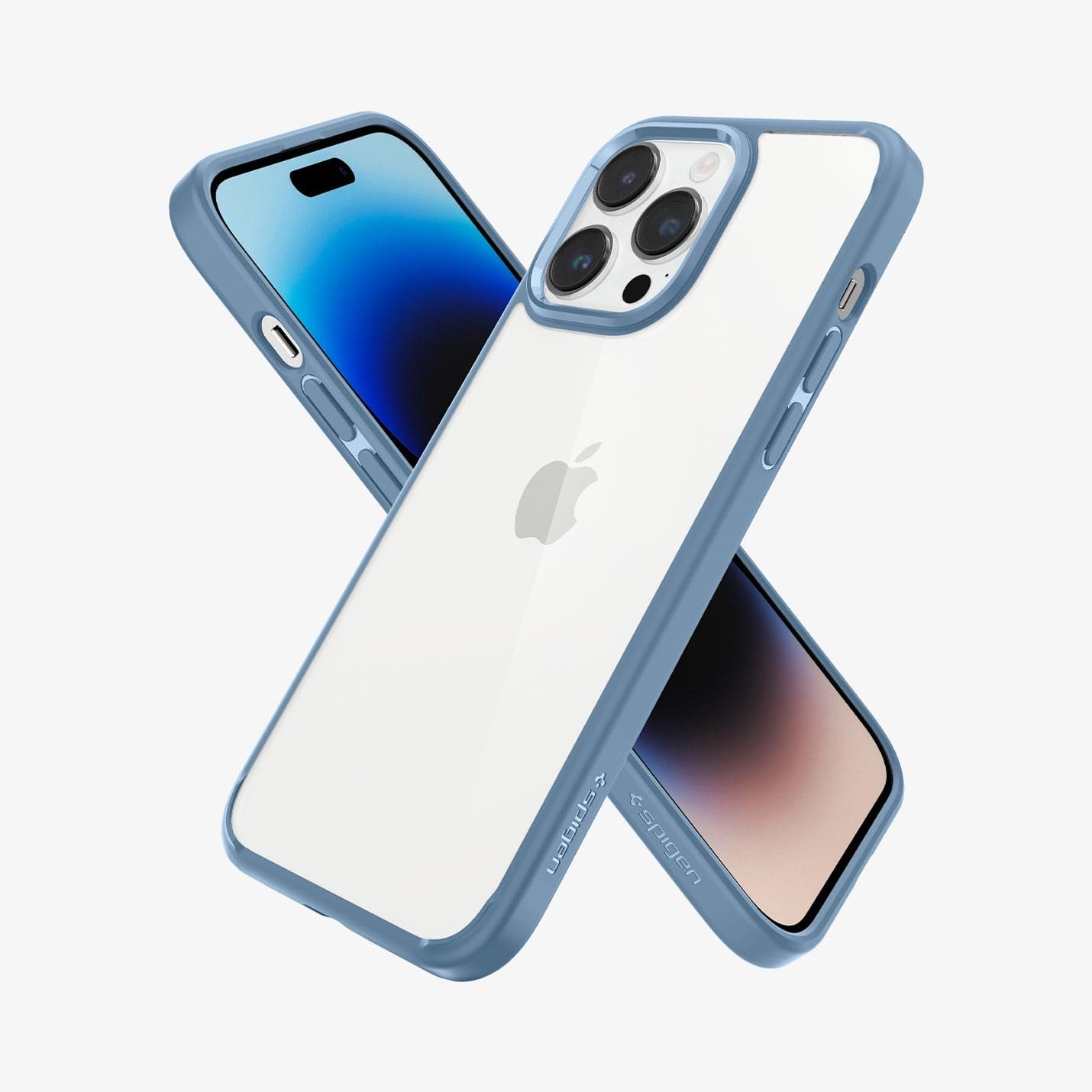 ACS04820 - iPhone 14 Pro Max Case Ultra Hybrid in sierra blue showing the back, sides and front