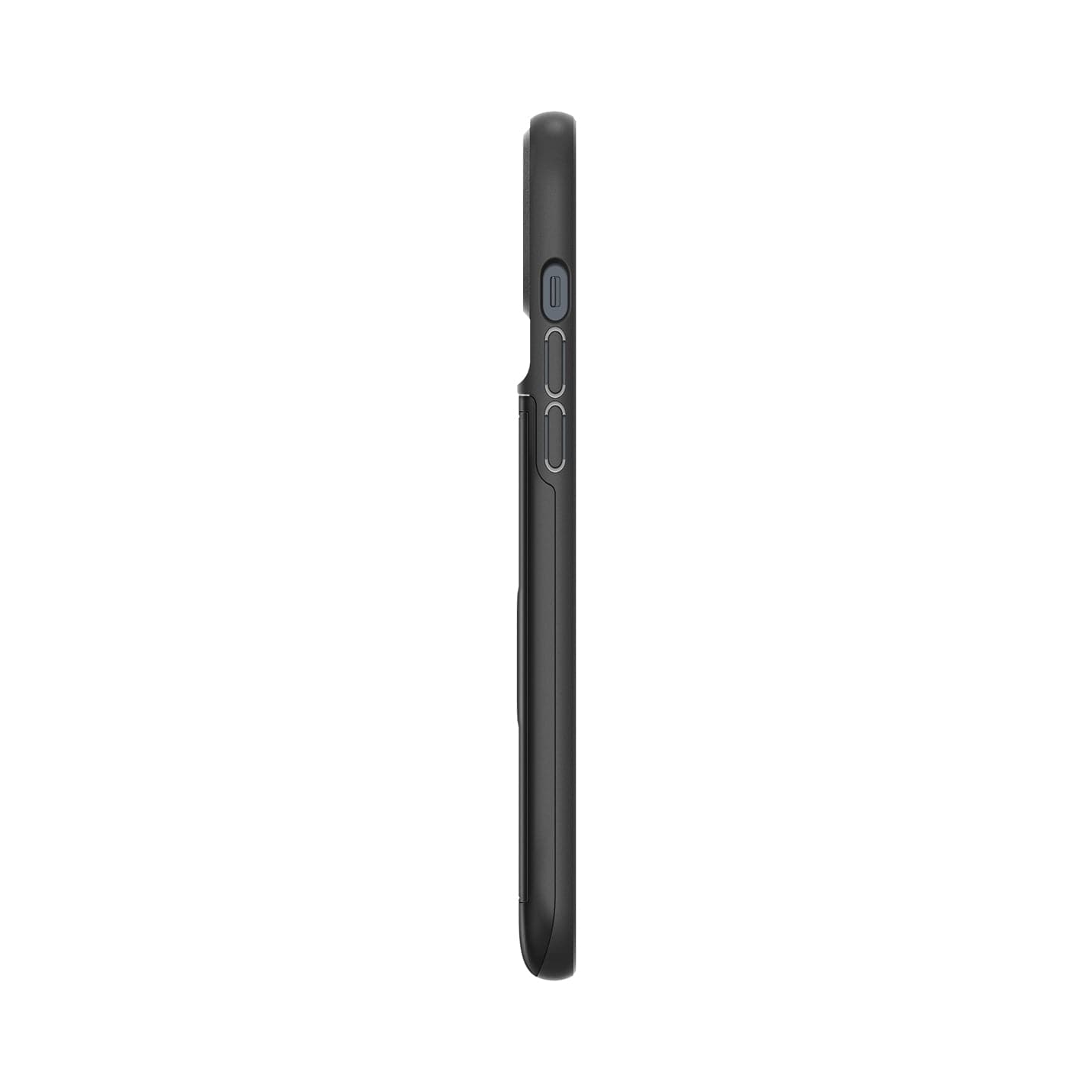 ACS05058 - iPhone 14 Case Slim Armor CS in black showing the side with volume controls