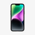 ACS05041 - iPhone 14 Case Ultra Hybrid in matte black showing the front
