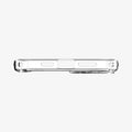 ACS04894 - iPhone 14 Plus Case Ultra Hybrid in crystal clear showing the bottom with precise cutouts
