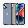 ACS05047 - iPhone 14 Case Ultra Hybrid in frost black showing the back, inside and front