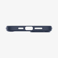 ACS05045 - iPhone 14 Case Ultra Hybrid in navy blue showing the bottom with precise cutouts