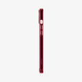 ACS04896 - iPhone 14 Plus Case Ultra Hybrid in red crystal showing the bottom with precise cutouts