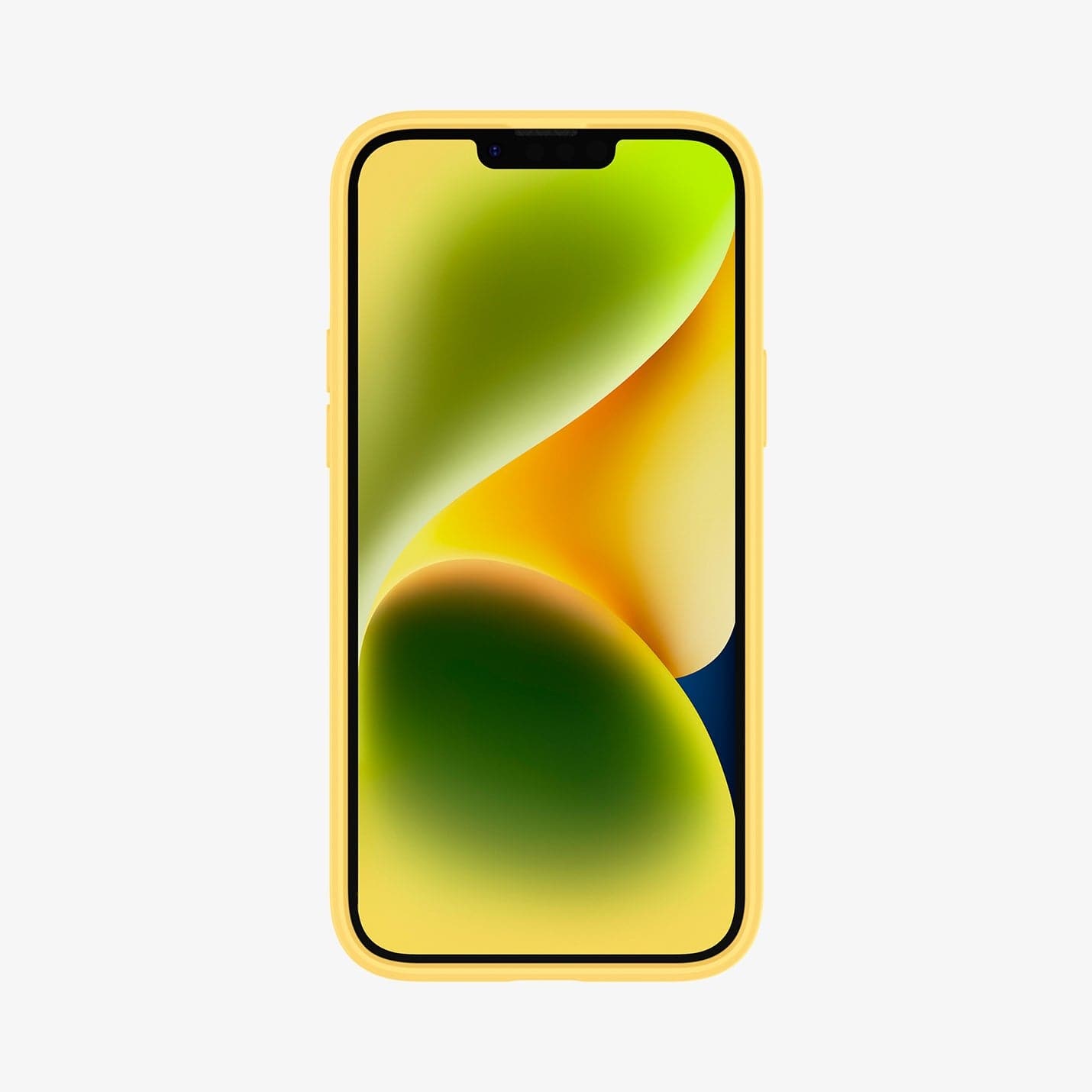ACS06272 - iPhone 14 Case Ultra Hybrid in butter yellow showing the front