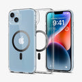 ACS05050 - iPhone 14 Case Ultra Hybrid (MagFit) in carbon fiber showing the back, inside and front