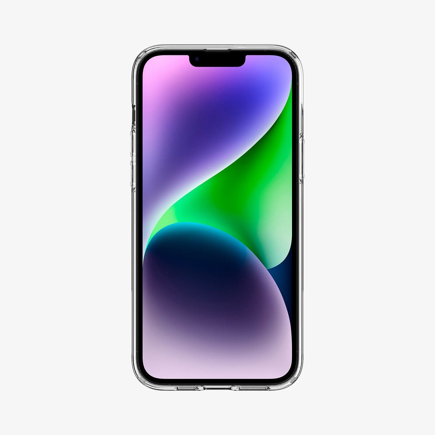 ACS04908 - iPhone 14 Plus Case Crystal Slot in crystal clear showing the front