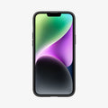 ACS04773 - iPhone 14 Plus Case Thin Fit in black showing the front