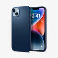 ACS04775 - iPhone 14 Plus Case Thin Fit in navy blue showing the back and front