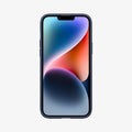 ACS04775 - iPhone 14 Plus Case Thin Fit in navy blue showing the front