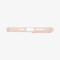 ACS04776 - iPhone 14 Plus Case Thin Fit in pink sand showing the bottom with precise cutouts