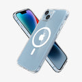 ACS05048 - iPhone 14 Case Ultra Hybrid (MagFit) in white showing the back, sides and front