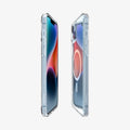 ACS05048 - iPhone 14 Case Ultra Hybrid (MagFit) in white showing the sides, partial front and back