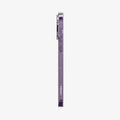 ACS04954 - iPhone 14 Pro Case Liquid Crystal Glitter in crystal quartz showing the side with volume controls