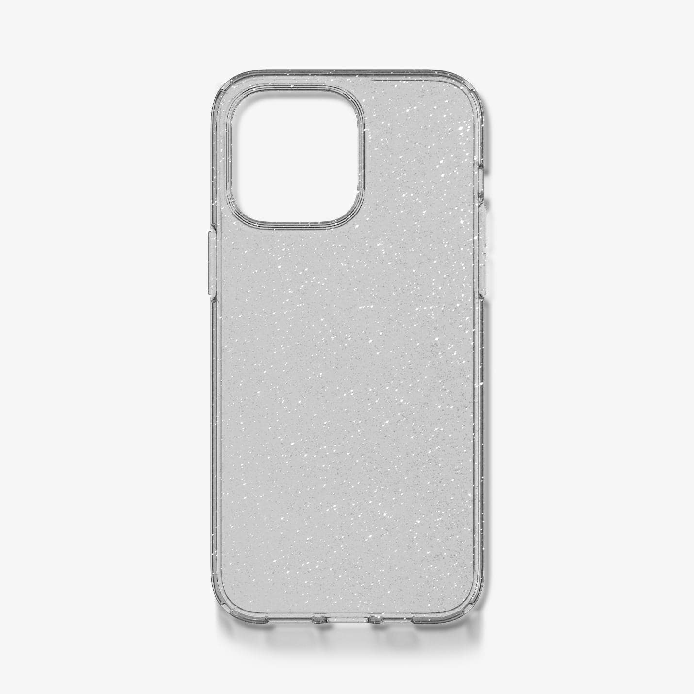 ACS04954 - iPhone 14 Pro Case Liquid Crystal Glitter in crystal quartz showing the inside of case