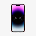 ACS04955 - iPhone 14 Pro Case Liquid Crystal Glitter in rose quartz showing the front