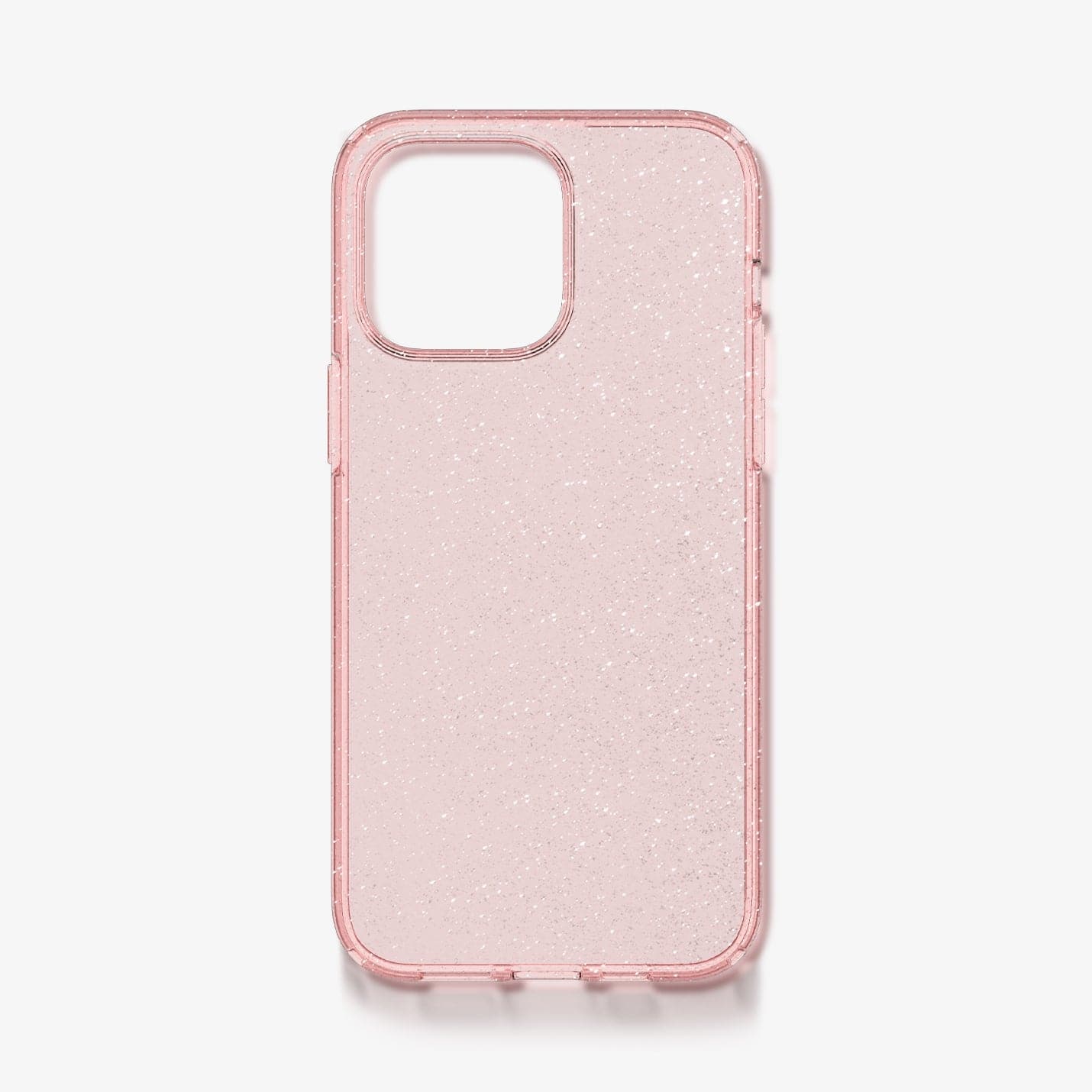 ACS04955 - iPhone 14 Pro Case Liquid Crystal Glitter in rose quartz showing the inside of case