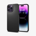 ACS04780 - iPhone 14 Pro Case Thin Fit in black showing the back and front