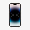 ACS04782 - iPhone 14 Pro Case Thin Fit in gunmetal showing the front