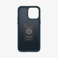 ACS04781 - iPhone 14 Pro Case Thin Fit in metal slate showing the inside of case