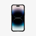 ACS04812 - iPhone 14 Pro Max Case Rugged Armor (MagFit) in matte black showing the front