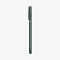 ACS04771 - iPhone 14 Pro Max Case Thin Fit in abyss green showing the side with volume controls