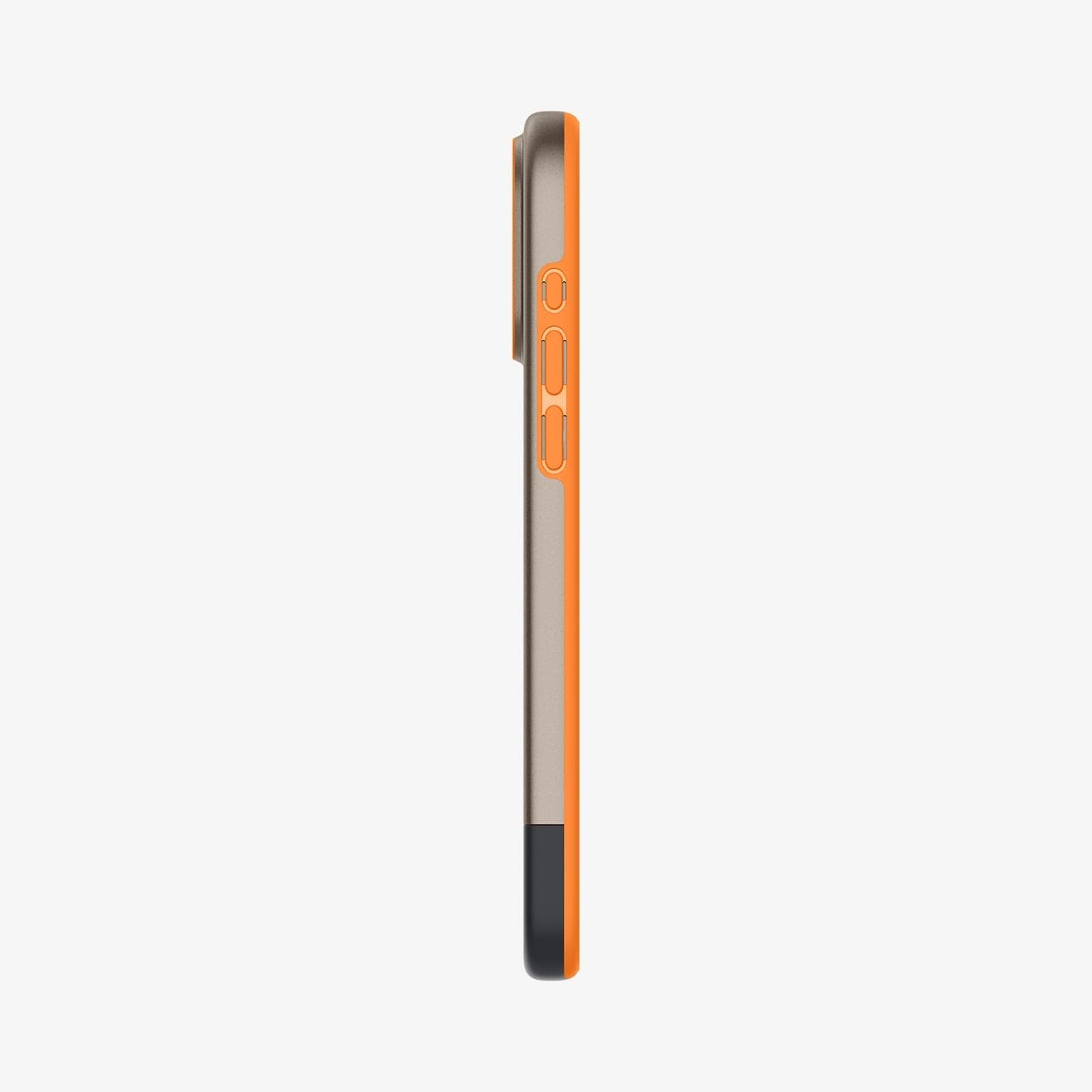 ACS06746 - iPhone 15 Pro Case Style Armor (MagFit) in alpine gold showing the side