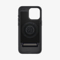 ACS06748 - iPhone 15 Pro Case Style Armor (MagFit) in classic silver showing the inside of case