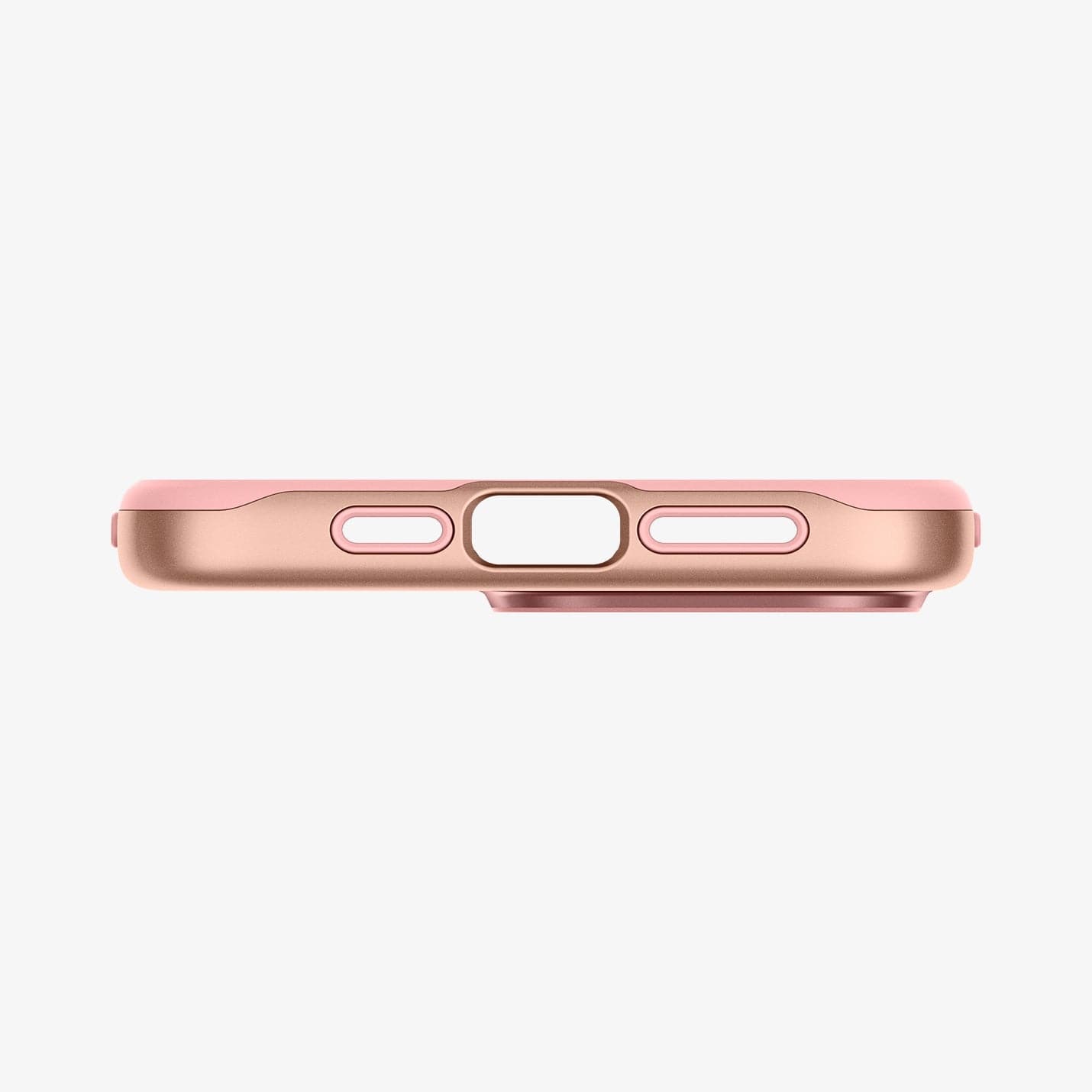 ACS06610 - iPhone 15 Pro Max Case Style Armor (MagFit) in rose gold showing the bottom