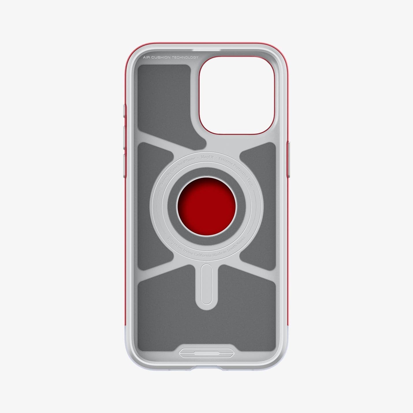  ACS06609 - iPhone 15 Pro Max Case Classic C1 (MagFit) in ruby showing the inside of case