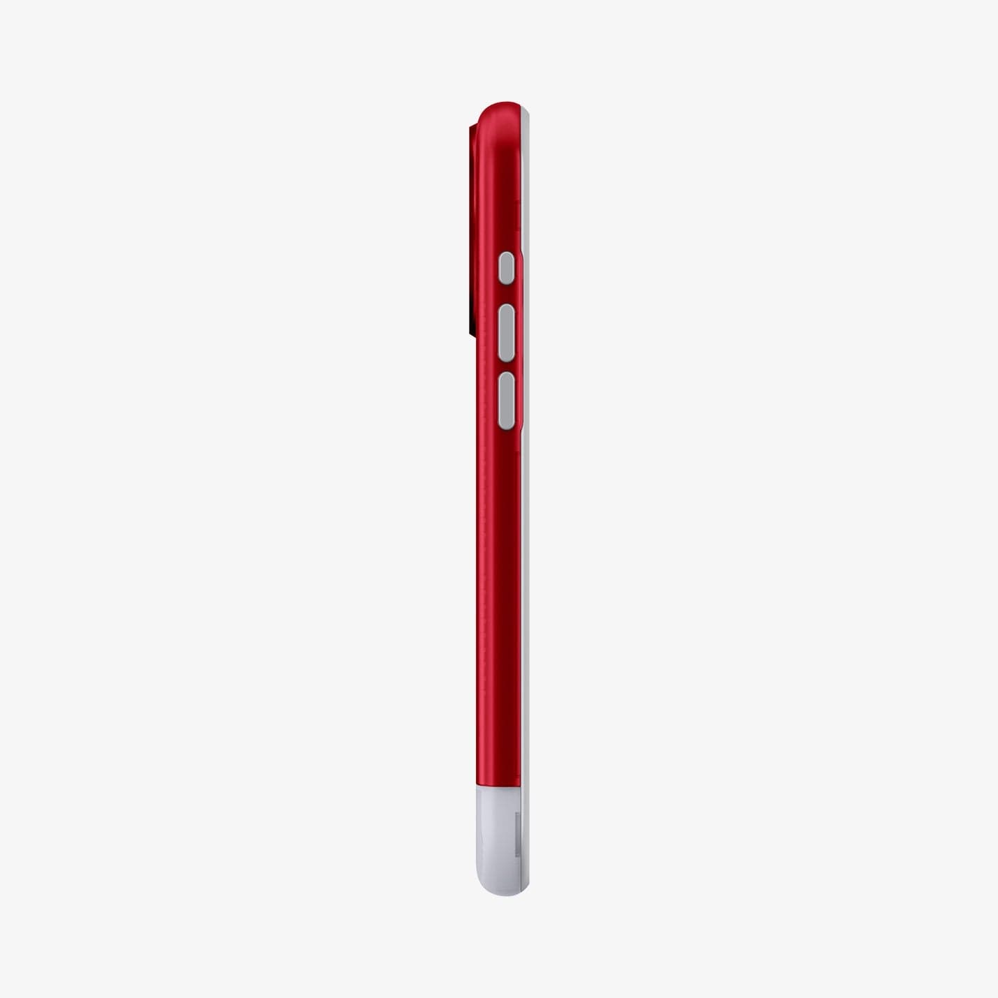  ACS06609 - iPhone 15 Pro Max Case Classic C1 (MagFit) in ruby showing the side with volume controls