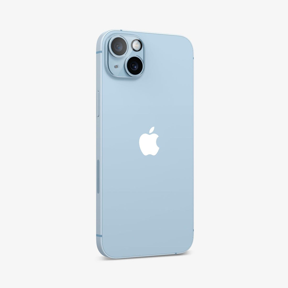 AGL05762 - iPhone 14 / 14 Plus Optik Lens Protector in crystal clear showing the device, two optik lens protector and packaging