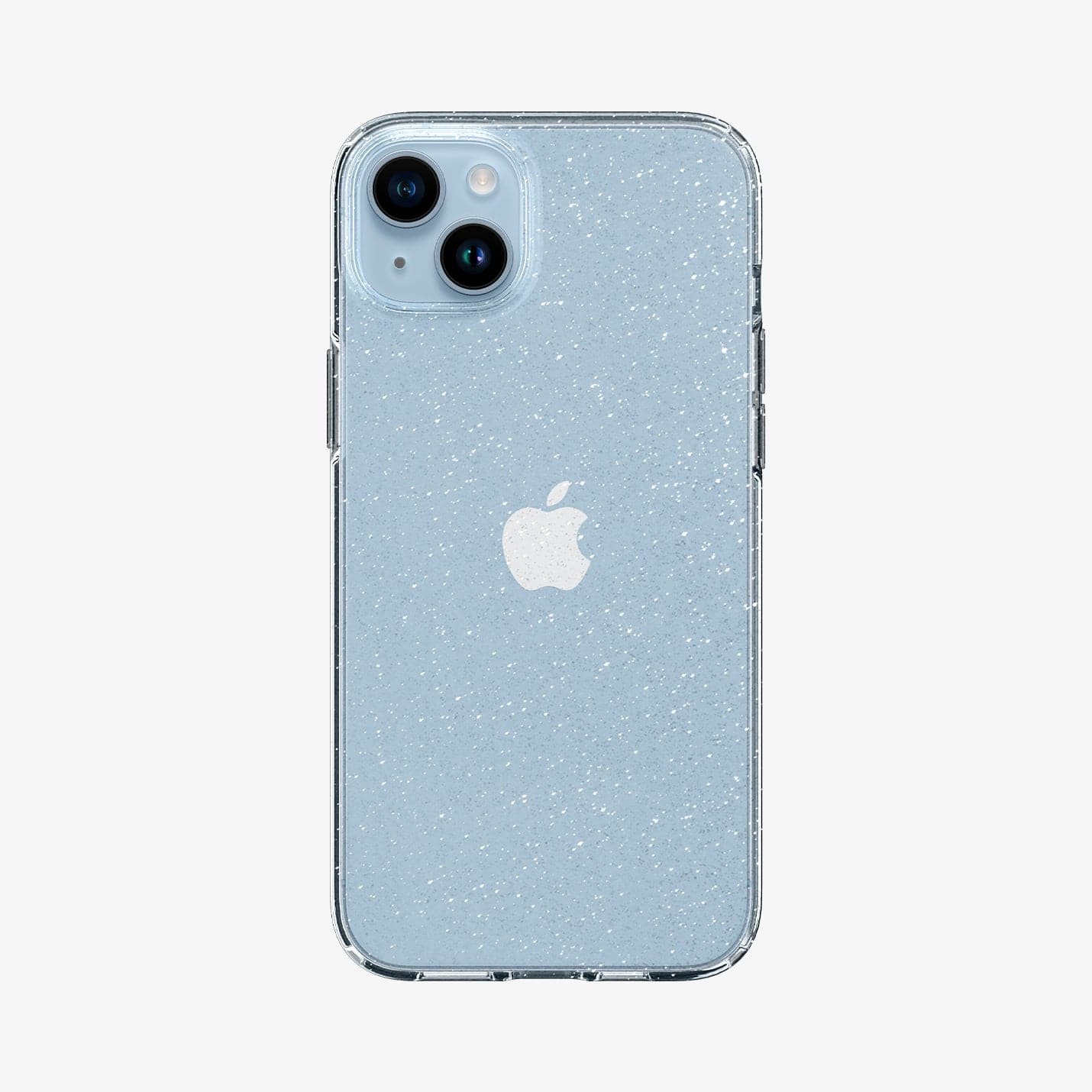 ACS05034 - iPhone 14 Case Liquid Crystal Glitter in crystal quartz showing the back